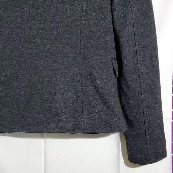 Original Nicole Miller Dark Grey 3-Button Blazer Coat -Size Large (extra button) - Picture 8 of 12